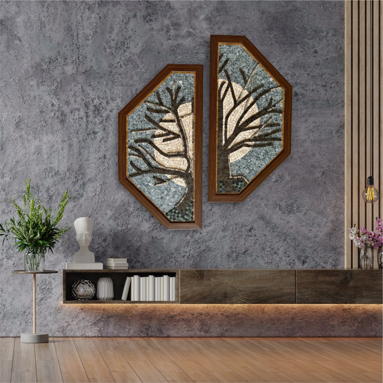 Twilight Harmony Mosaic – Exquisite Wall Decor for Classy People